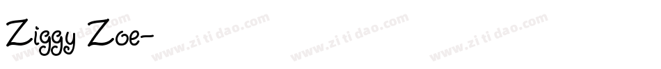 Ziggy Zoe字体转换